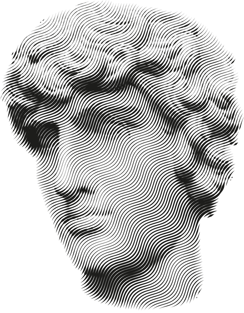 collage statue element